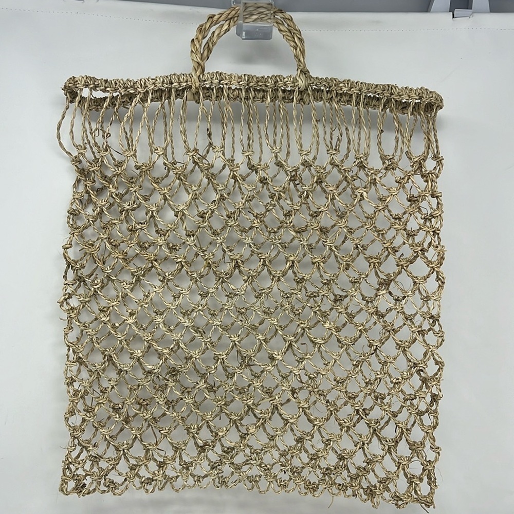 Woven Handmade Natural Hemp Straw Tote Bag